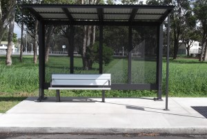 Wangi Bus Shelter, with bench
